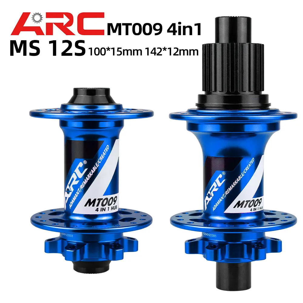 ARC MT009 4 IN 1 MTB mountain bike hubs 32 Holes qr 10 135mm thru 100mm 12 142mm front rear bicycle hubs HG MS XD 11 12 speed