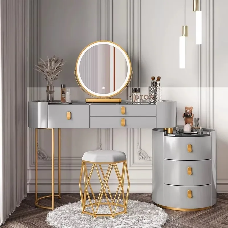 

Modern Bedroom Furniture Smart Makeup Vanity Table With Smart Mirror Bedroom Mirrored Makeup Vanities Dresser Dressing Table Set