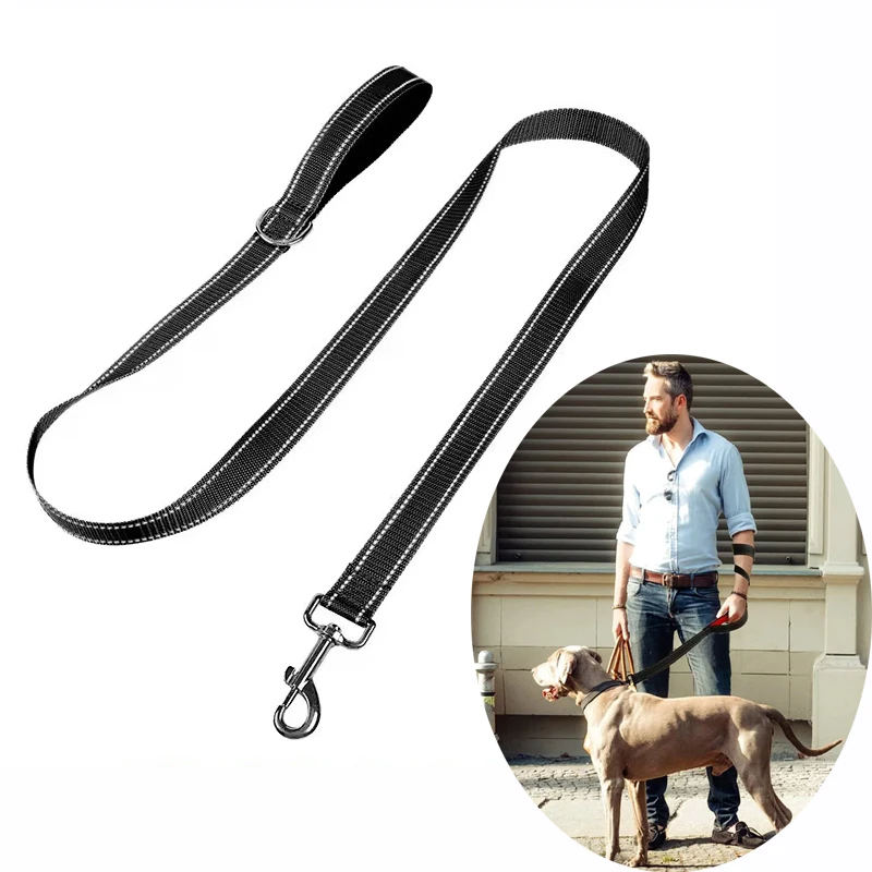 Outdoor Pet Walking Leash 180cm Comfortable Training Guide with Night Reflective Walking Pet Safety Rope