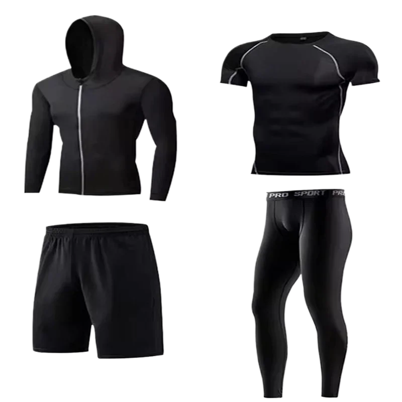 

All season men's quick drying exercise set, compression exercise set, jogging gym training sportswear