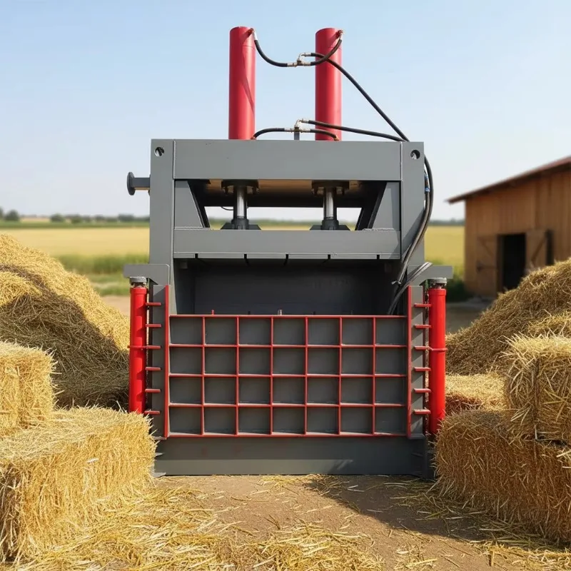 Customized 140T 160T 200T Vertical Scrap Baling Machine Real 100 Ton Compression Force For Large Recycling Center