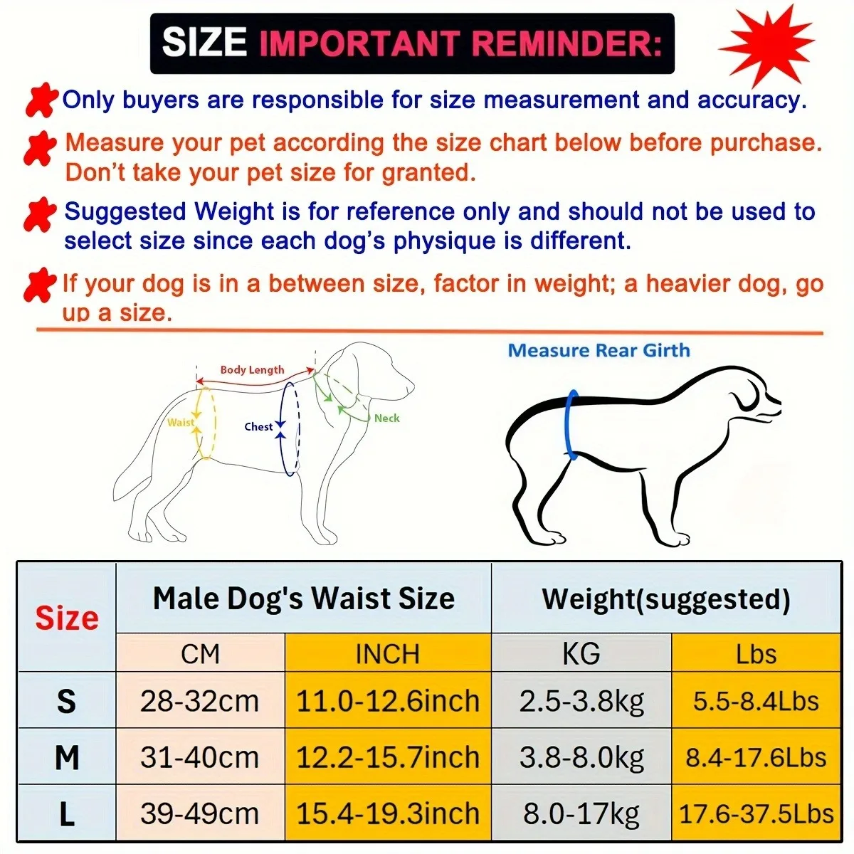 3 pcs Male Dog Cloth Diaper, Reusable Dog Pee Pants, Washable Cloth Pet Belly Wrap, Puppy Dog Underwear, Eco-friendly Pet Care D