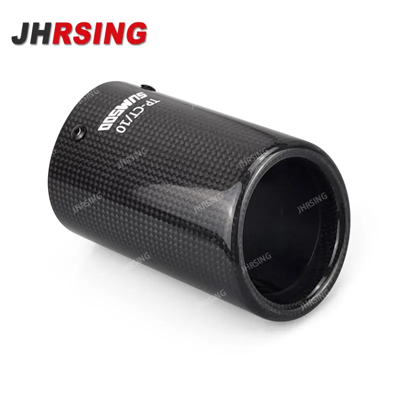 Exhaust Tip Muffler Pipe Cover carbon fiber Exhaust Muffler Tailpipe For VW CC Passat Tiguan Audi JETTA SAGITAR POLO GOLF 7