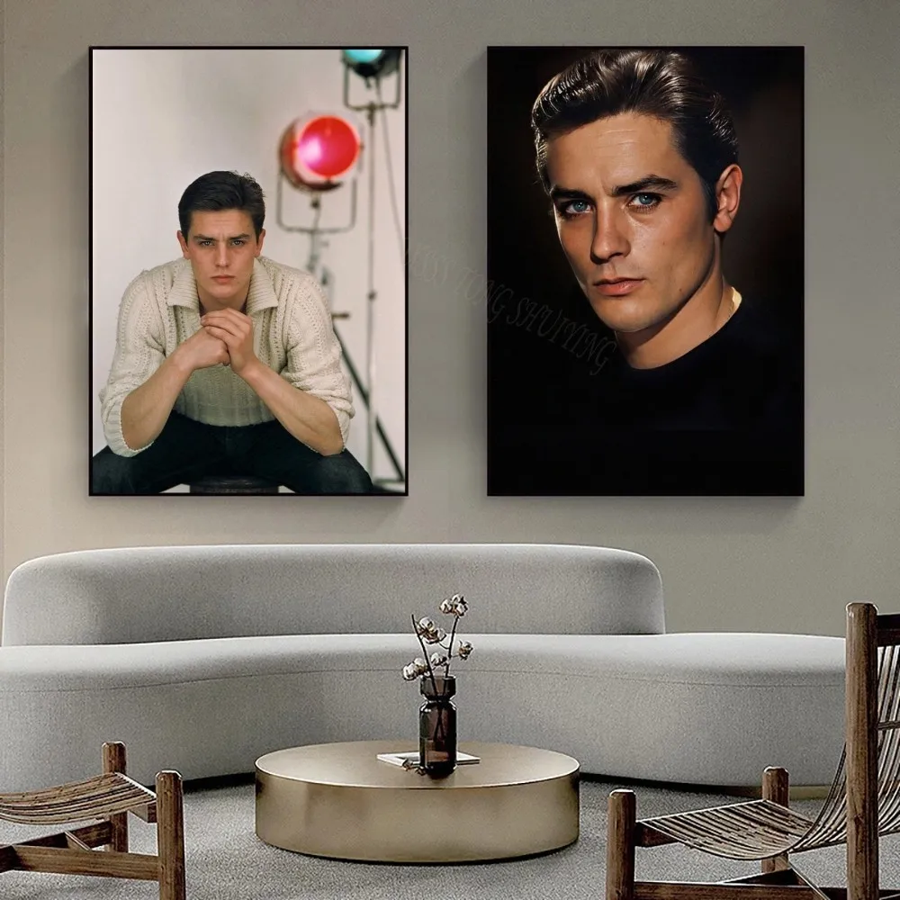 1pc Celebrity Alain Delon Poster Bedroom Posters Bar Coffee Tube Art Hanging Paintings Living Room Decor