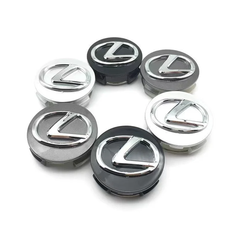 4pcs 62mm Wheel Hub Center Caps For Lexus Badge Cover Hubcaps for NX200T ES200 ES350 IS300 RX240 GS450h LS500h Car Accessories