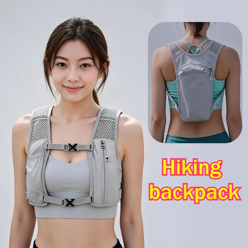 Outdoor Breathable City Jogging Backpack Summer Sporty Storage Vest Bags Quick Dry Hiking Trekking Small Lightweight Pouch Bag