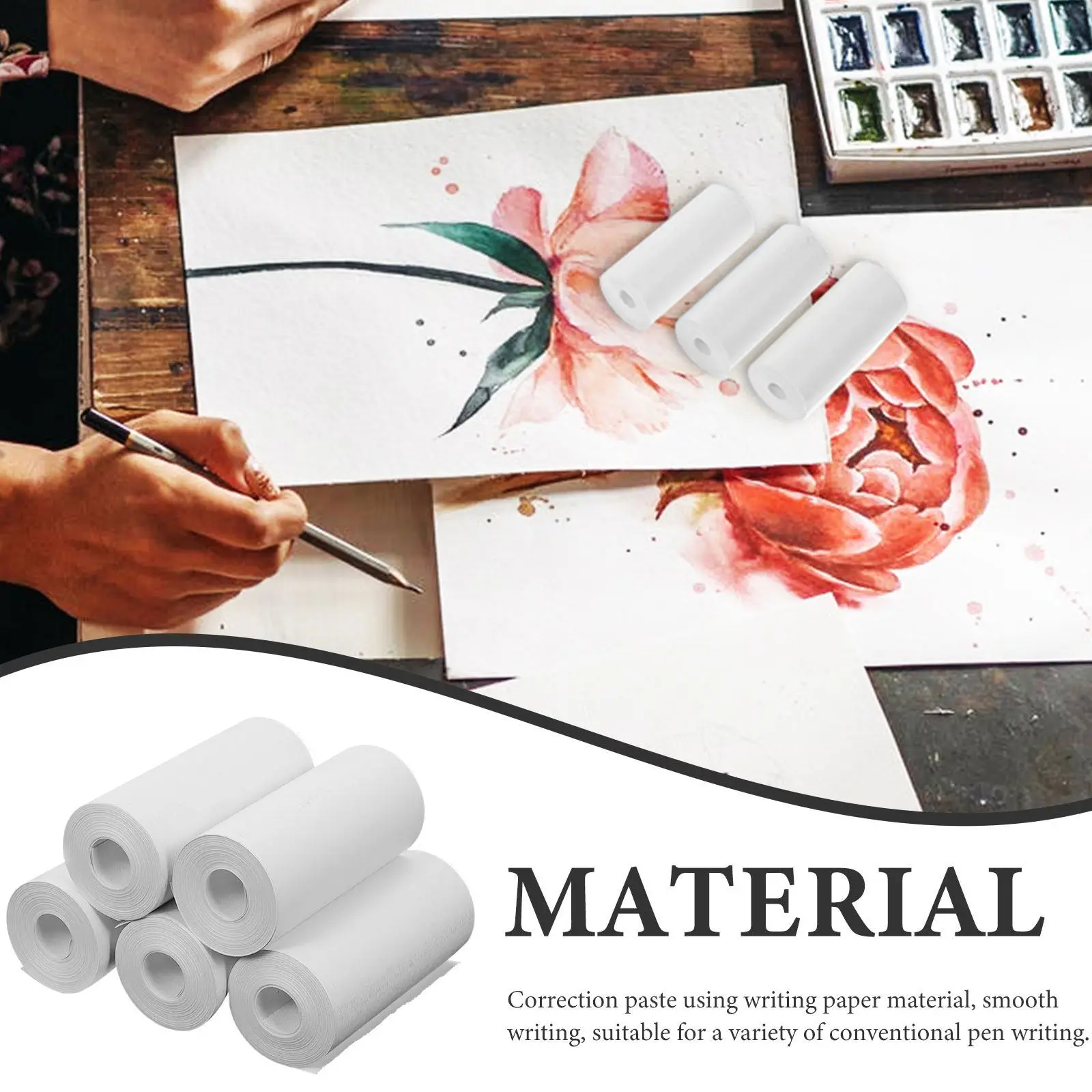 

10 Rolls Thermal Label for Organizing Inventory Stickers Address Multipurpose Self Adhesive Sorting Sticker Printable Paper