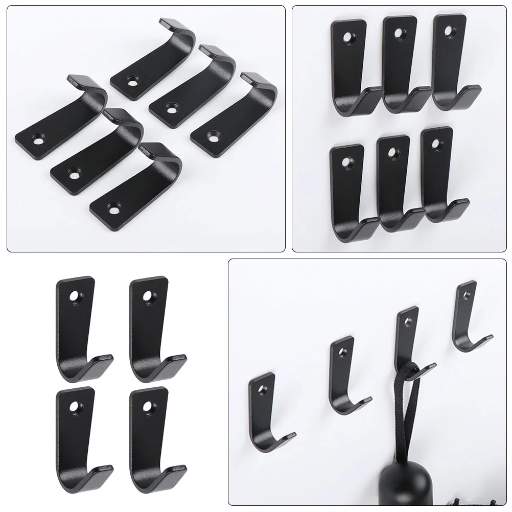 4 Pcs Thickened Single Hole Coat Hook Convenient Hooks Wall Sturdy Stainless Steel Multi-purpose Wide Range of Uses