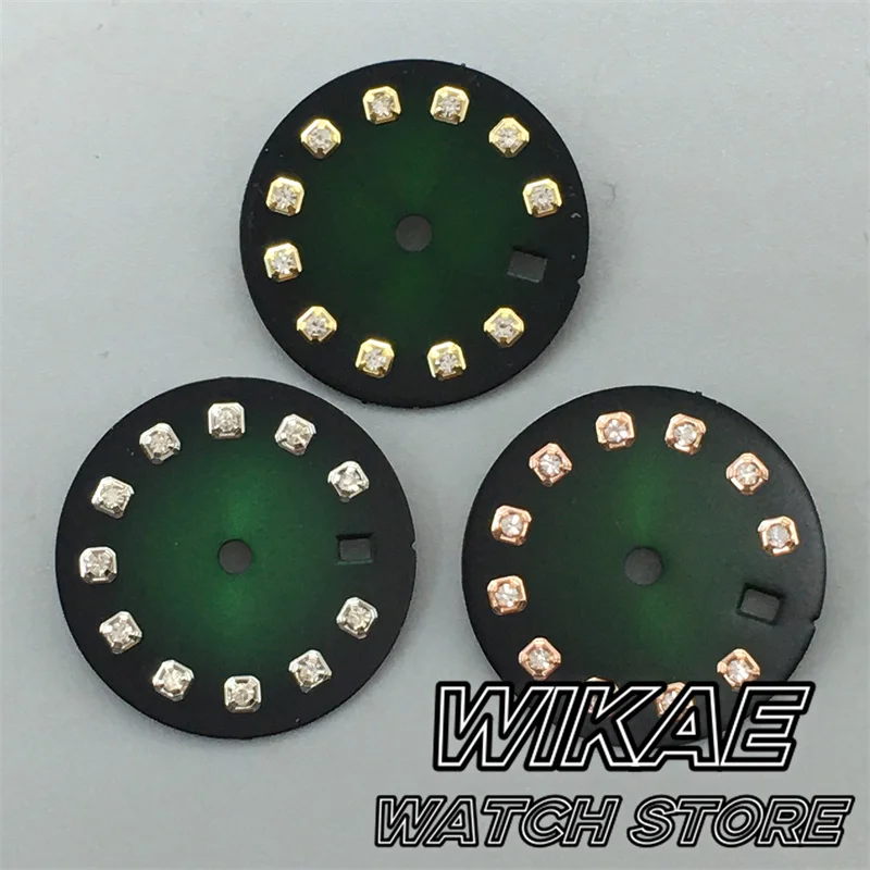 NH05 20.5mm  Sunburst White Mother Pearl  Watch Dial Black Green Blue Brown Gray Fit 26mm NH05 Movement Watch Replacement Parts