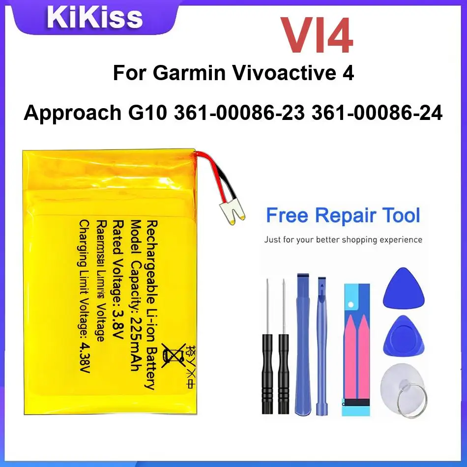 Battery For Garmin Vivoactive 5 HR GPS Smartwatch watch 361-00090-00 4S 361-00096-01 4 Approach G10 3 For Vivoactive 3 Music