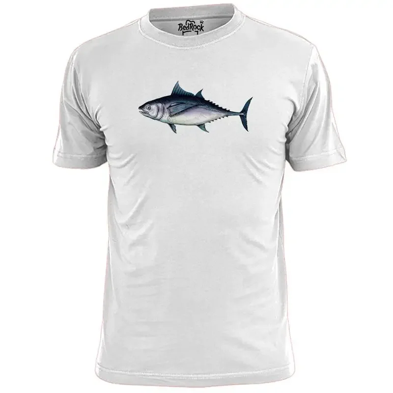 T-shirt pour hommes avec dessin de poisson thon dessiné à la main, pêche