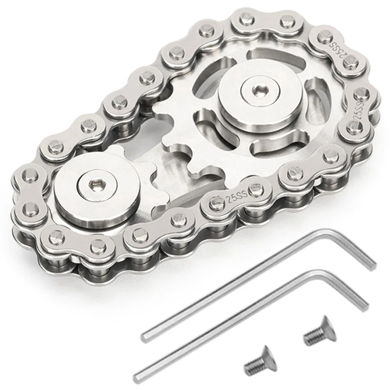 

Звездочка Маховик Гироскоп Звездочка Цепь Металлическая Игрушка Шестерня Цепь Гироскоп Офисная Декомпрессионная Игрушка Прочный