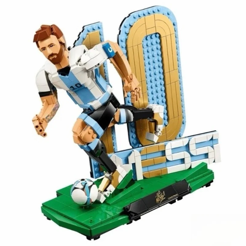 

Moc New World Soccer Star Building Blocks DIY Sports Model Desktop Decoration Construction Toy Educational Gift