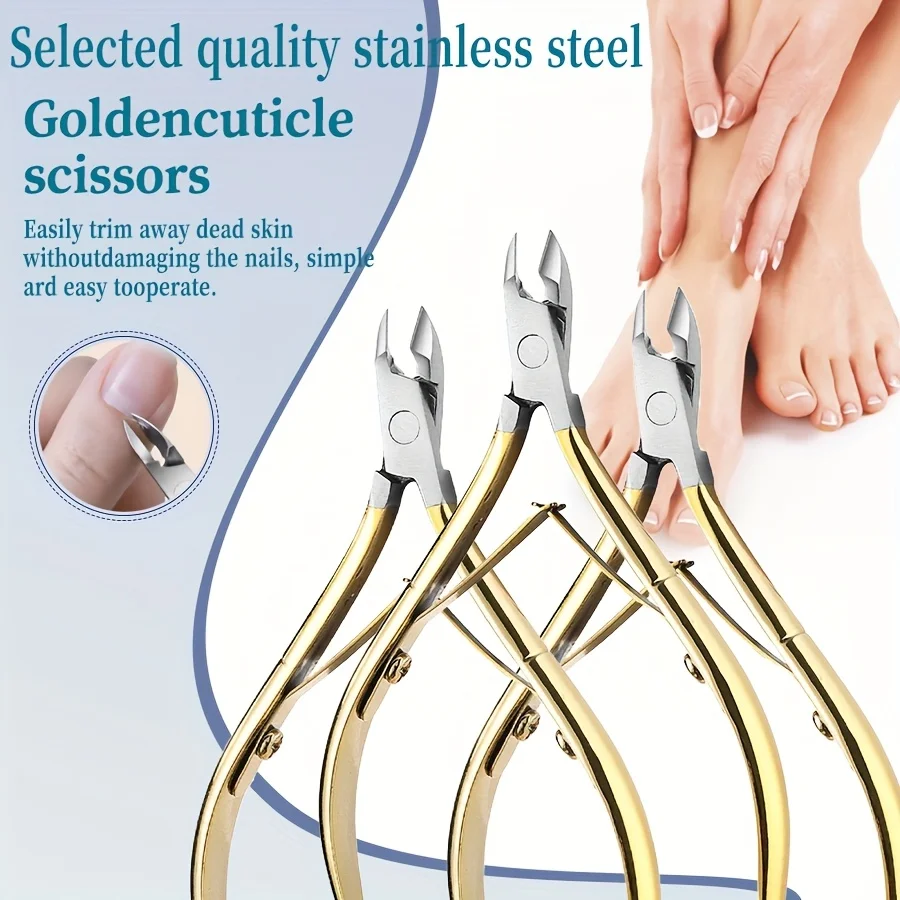 Professional Stainless Steel Nail & Scissors with Barb Edge Exfoliating Dead Heavy-Duty Manicure Pedicure for Nail Care