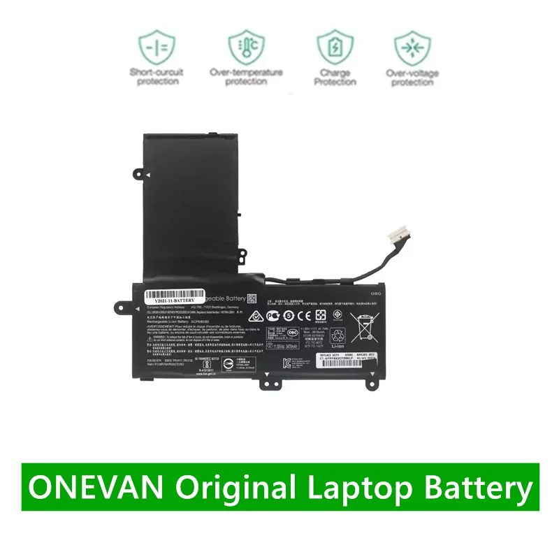 ONEVAN Laptop battery For hp Pavilion x360 Convertible PC Series NU03XL HSTNN-UB6V TPN-W117 TPN-C128