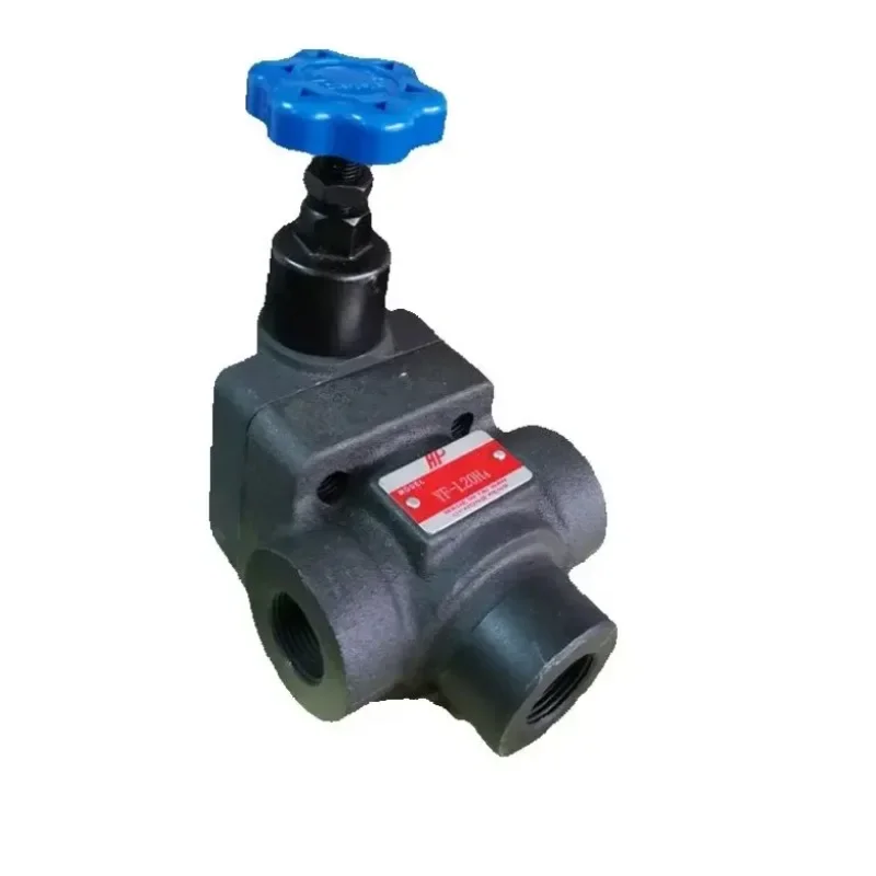 

Manual pressure regulating hydraulic valve for tubular overflow valve