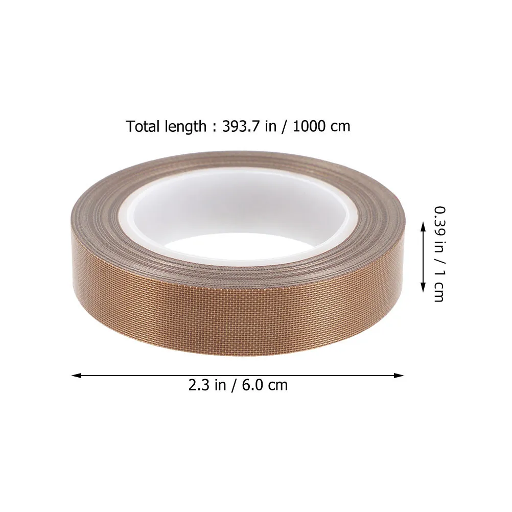 1 Roll Ptfe Vacuum Sealer Tape Heat Resistant Insulation Tape for Hot Melt Machine Wire Cable Motor Electrical Protection