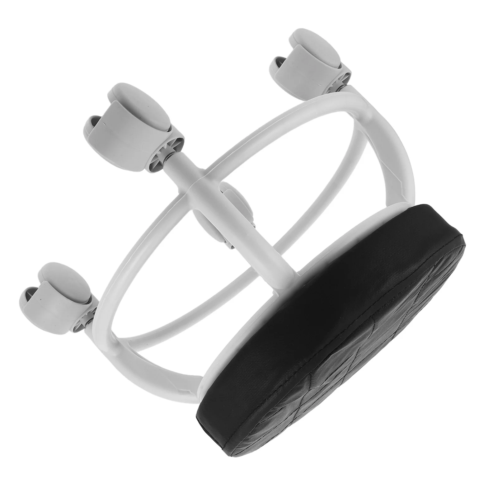 

Low Rolling Stool Universal Wheels Round Pu Seat For Pedicure Salon Spa Beauty Treatment Heavy Duty Portable Workshop