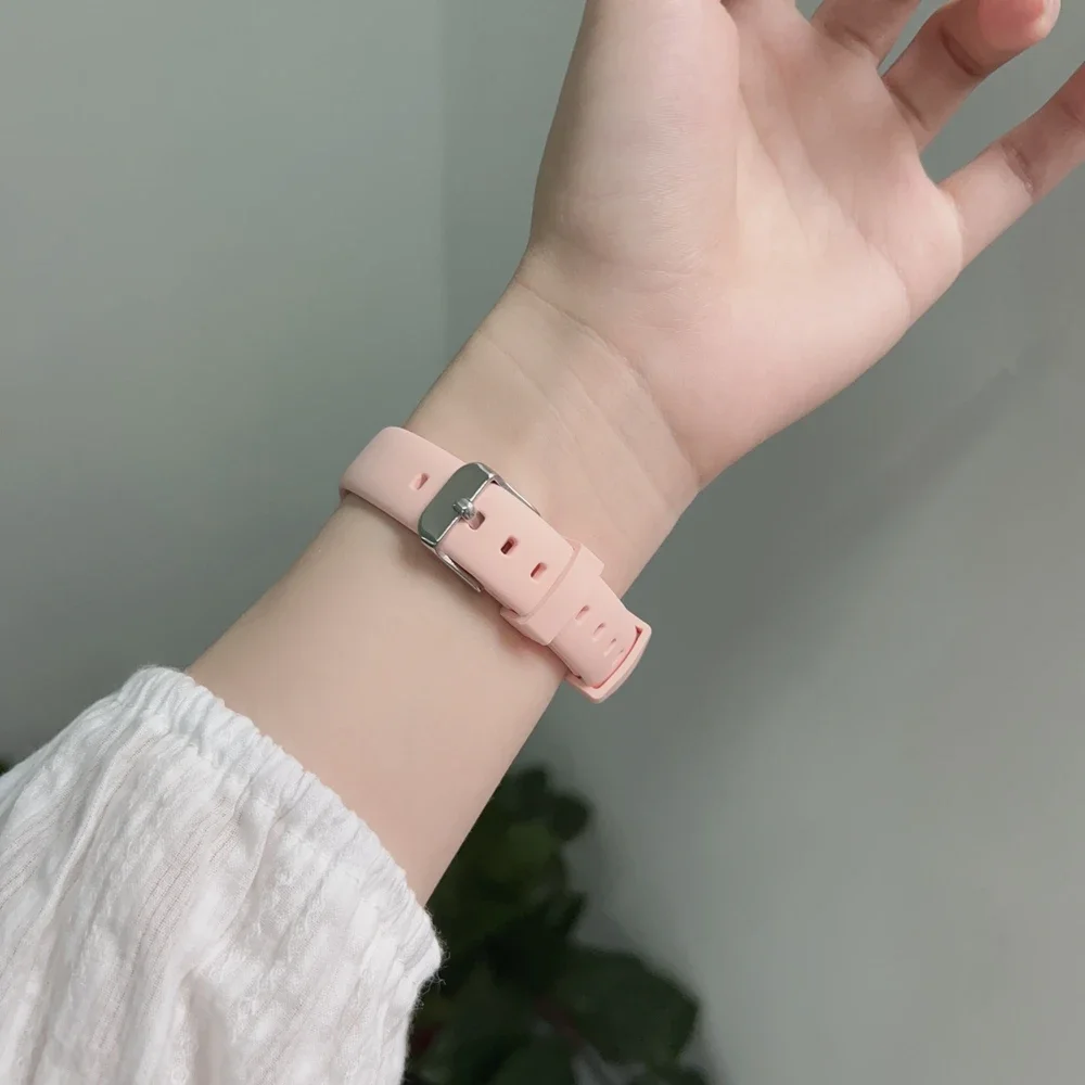 Bonita correa de silicona para mujer serie Ultra 10/9/8/7 6 38mm 40mm 41mm 42mm 44mm 45mm 46mm para Apple Watch 49mm