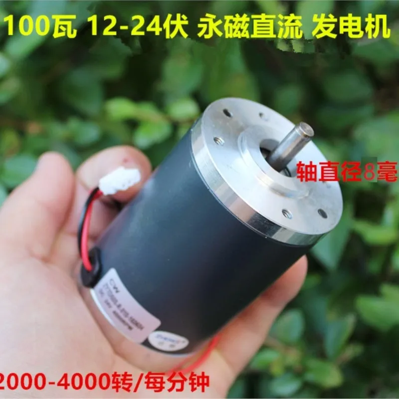 Permanent Magnet DC Generator 12V24V 100W180W300W Hand Cranked Wind Power Foot Pedal Hydraulic Battery Charging