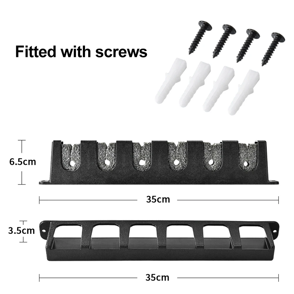 6 Holes Fishing Rod Holder Support Vertical Horizontal Wall-mounted Fishing Pole Rack Fishing Rod Stand Bracket Fishing Tackle