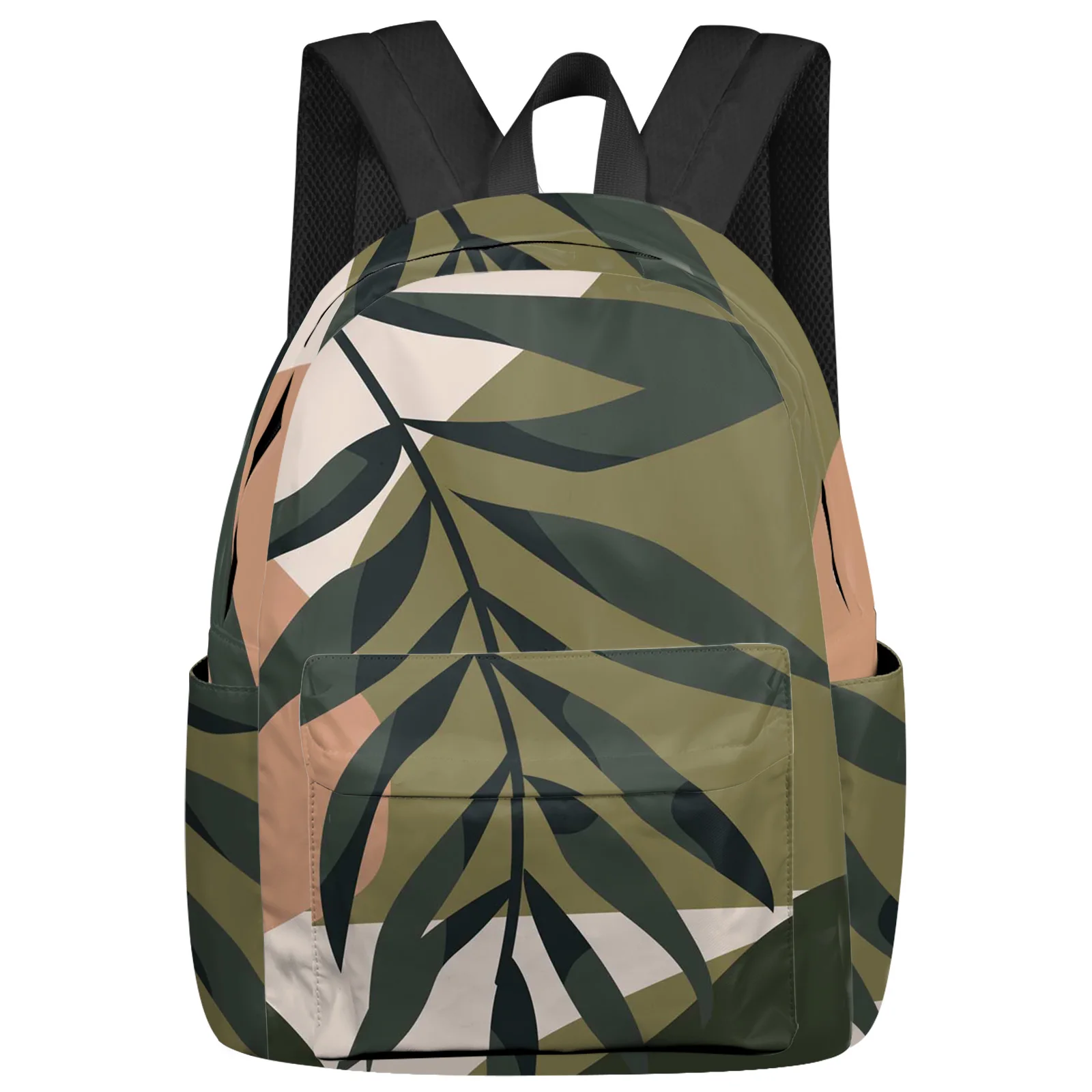 

Tropical Plant Leaves Silhouette Women Man Backpacks Waterproof School Backpack For Student Boys Girls Laptop Bags Mochilas