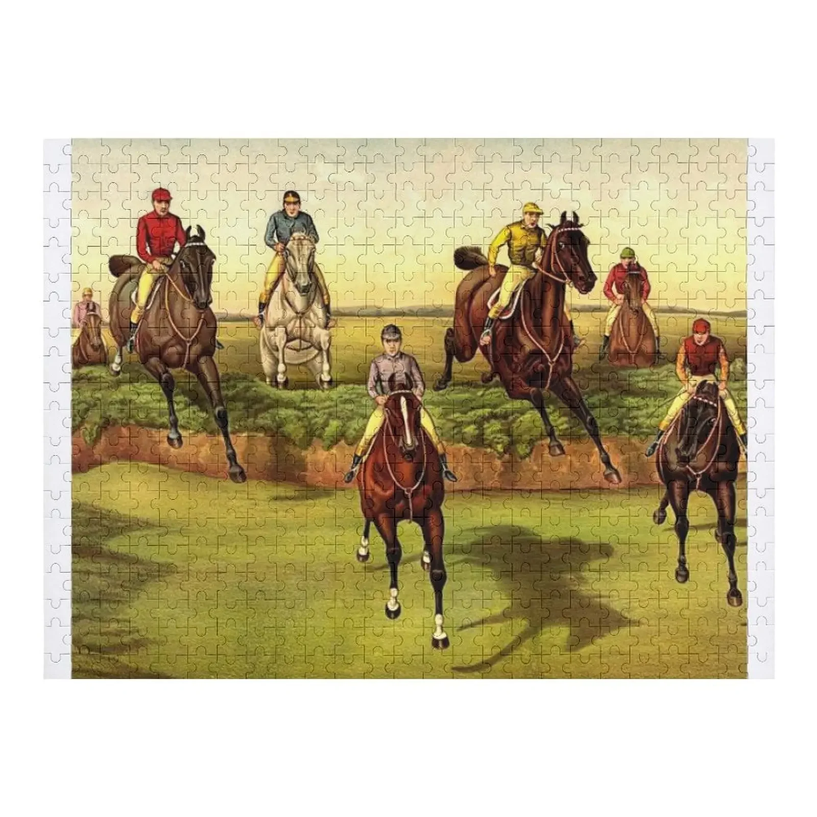 

Steeplechase Jump Race Jigsaw Puzzle Woods For Adults Custom Name Child Toy Woodens For Adults Personalised Jigsaw Puzzle