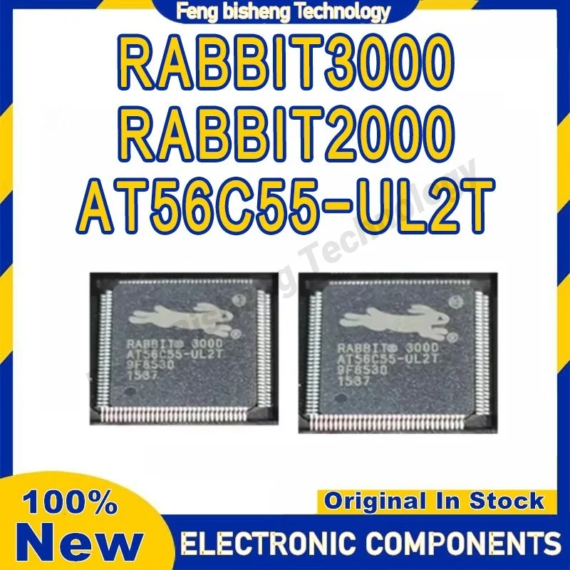 

2PCS RABBIT3000 AT56C55-UL2T RABBIT2000 QFP100 The microprocessor IC Chip in stock