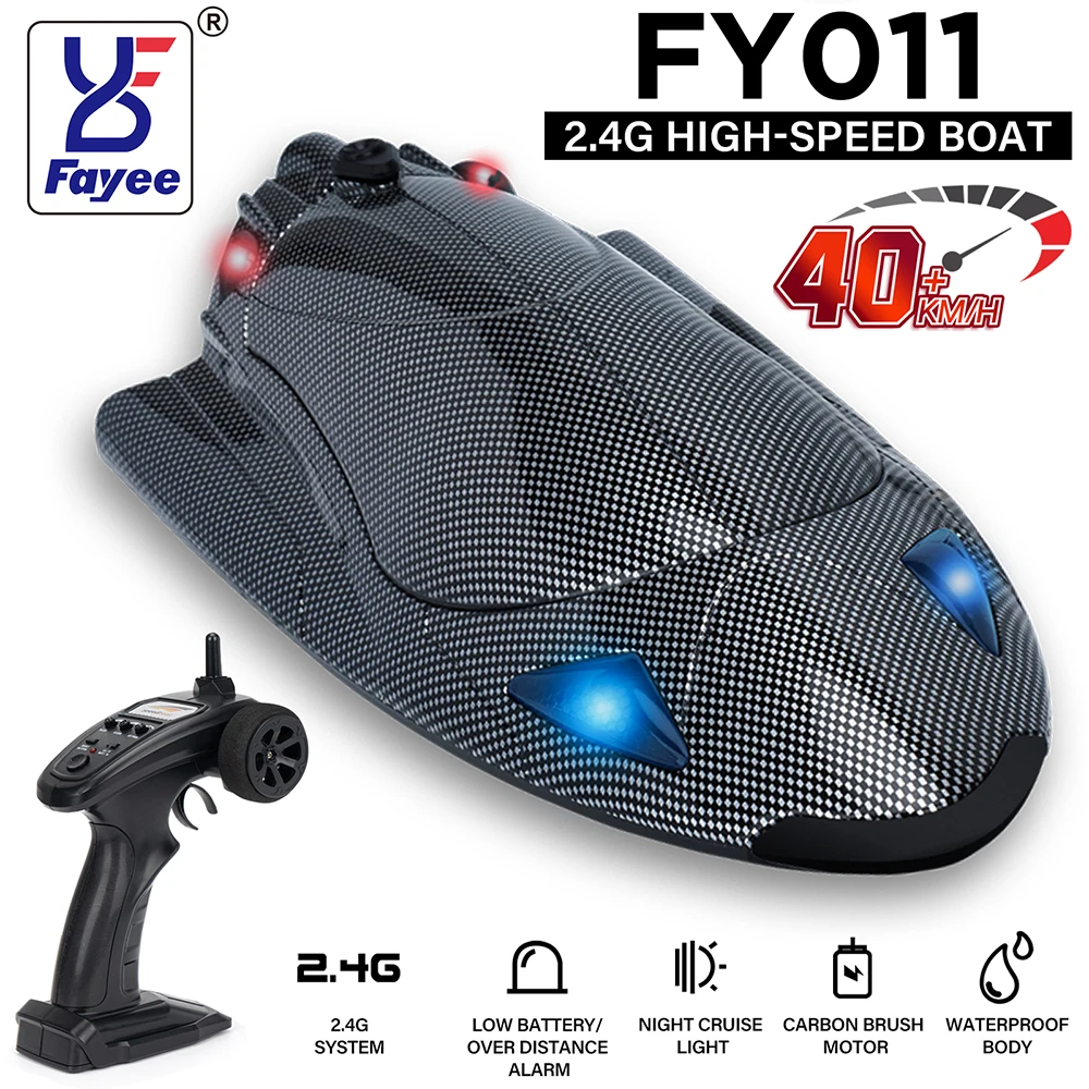 

FAYEE FY011 2,4G высокоскоростной турбореактивный катер 40 км/ч 120-150 м RC расстояние 7,4 В 2000 мАч 390 матовая радиоуправляемая лодка для детей и взрослых подарки