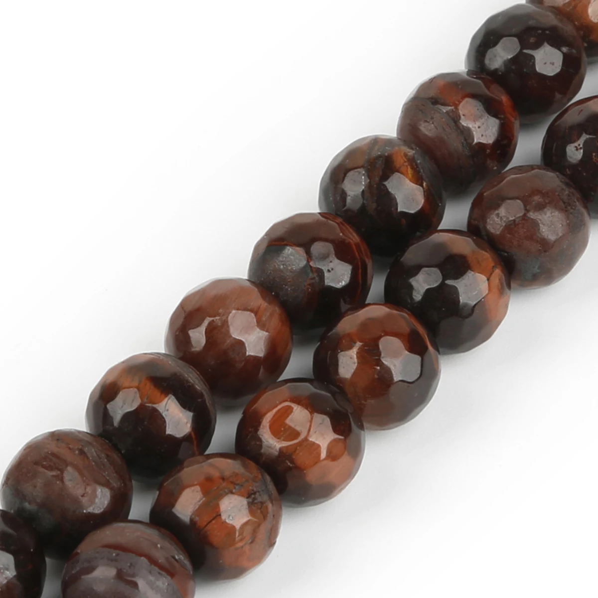 Rote Tigerauge-Perlenstränge, Naturstein, runde lose Perlen zur Herstellung von Schmuck, Armbändern, Bastelarbeiten, DIY-Halsketten, Ohrringen – Detail 1