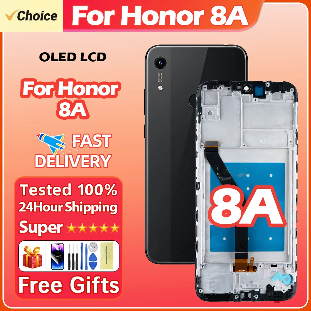 AAA + для HUAWEI 6,09 'Honor 8A для Ori Honor Play 8A JAT-L09 L29 ЖК-дисплей сенсорный экран дигитайзер в сборе Замена