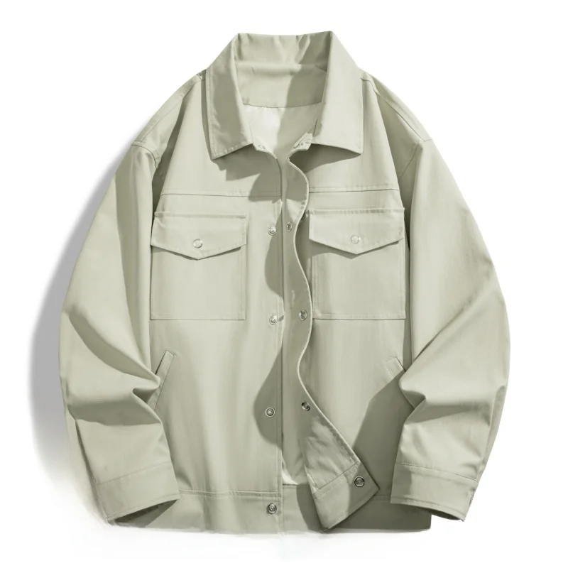 

Новая модная повседневная американская рабочая одежда Sle Jaet, весенне-осенняя верхняя одежда с откидным воротником для подростков, Гонконгская верхняя одежда из полиэфирного волокна