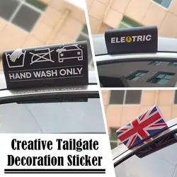 Pickup Car Rear Window Flag Decoration Decal Sticker Label Waterproof Sunscreen Car Washing Label Logo Sticker Rear Door Decor