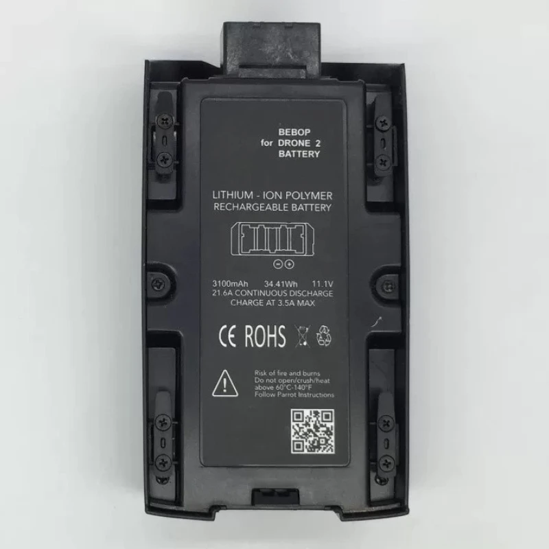 New 11.1V 3100mAh 34.41Wh Replacement LiPo Battery for Parrot Bebop 2 Drone High Discharge Power Battery Pack for RC Quadcopter
