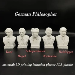 Kant Hegel Schopenhauer Nietzsche Heidegger German philosopher ornaments bust statue model decoration