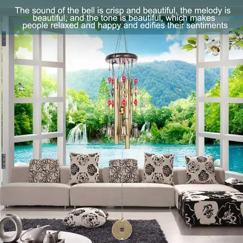 धातु की लटकती हुई पवन झंकार, भाग्य और सौभाग्य का प्रतीक, बड़े चर्च की पवन शीतलता सजावट 10 best sales पवन झंकार - №5
