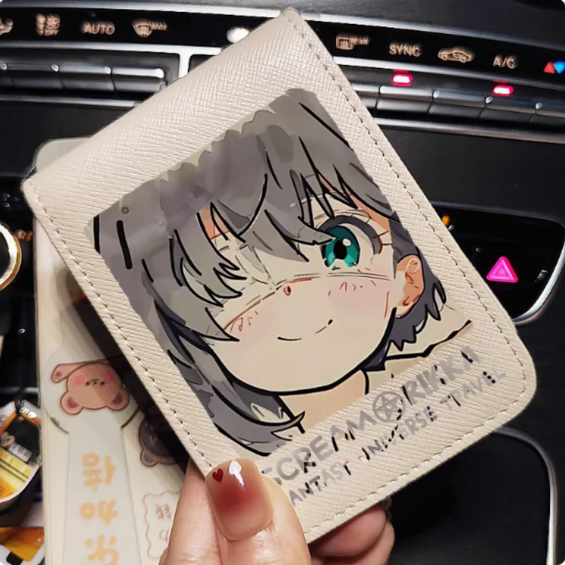 Anime Takanashi Rikka  Wallet Fold Bag Multi Card Coin Pocket Photoes Holder Fashion Kids Wallets Gift