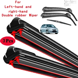 Car Wiper Front & Rear Wiper Blades Set Kit For Honda Fit Jazz 1 2002 - 2008 Windshield Windscreen Window Brush 20