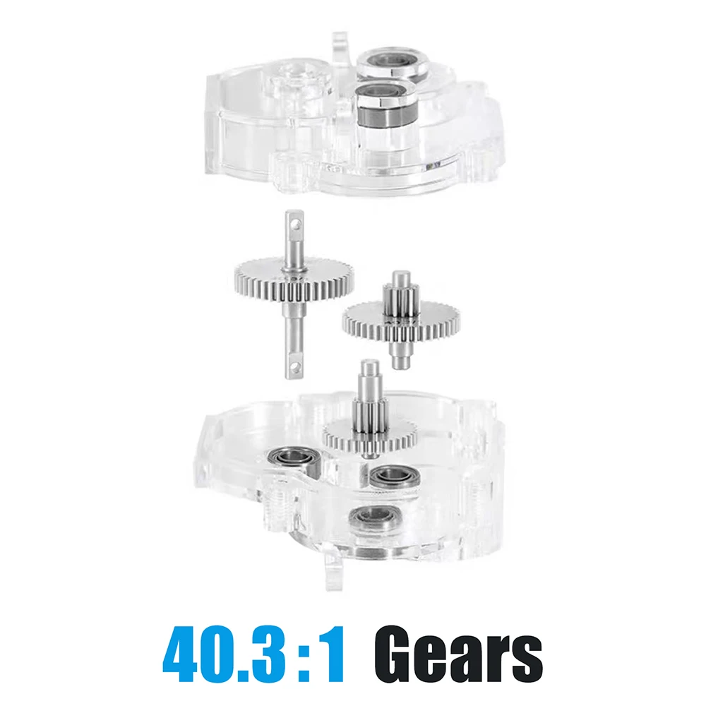 9IMOD Complete Transmission Gearbox RC Car Transmission Gear 40.3:1 Gears Metal/Plastic Case For 1/18 TRX4M RC Car Upgrade Parts