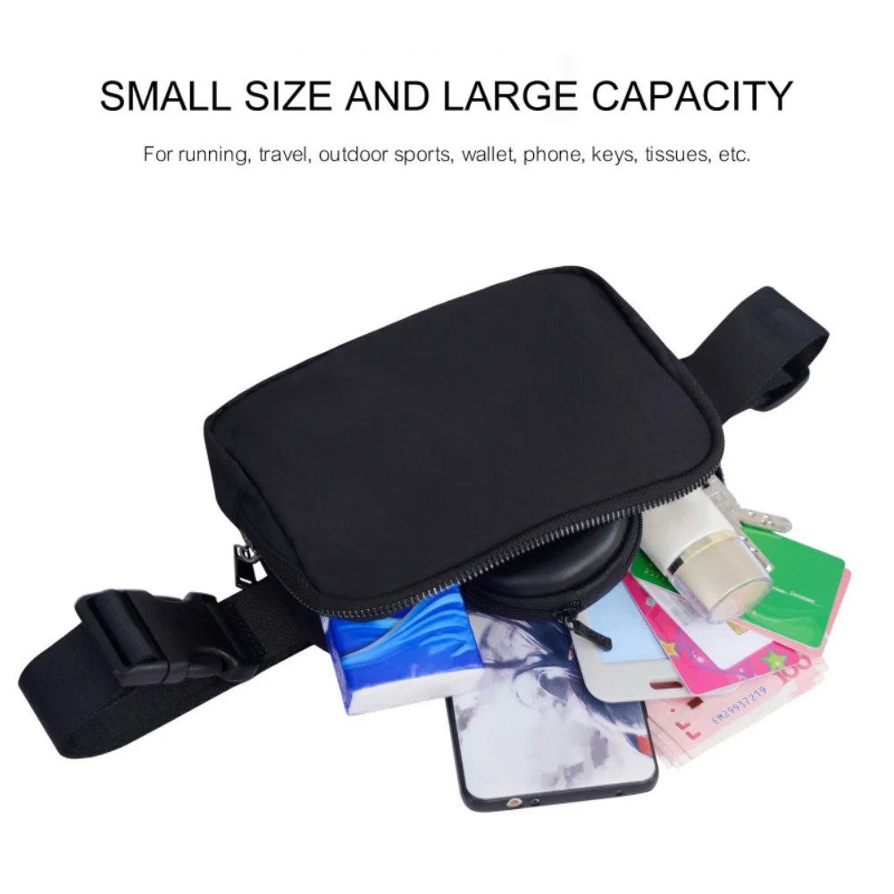 Borsa da corsa donna marsupio marsupio uomo sport Nylon Pack borsa per cellulare palestra Running Cell Phone Jogging Run Cycling Pouch