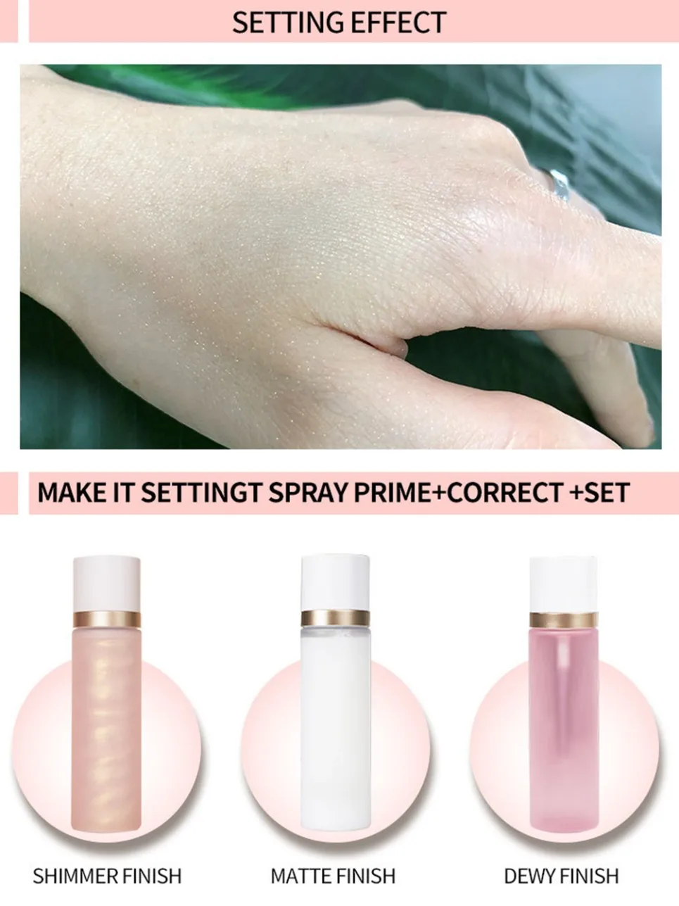 Matte Setting Spray Private Label Oil Control Long Lasting Moisturizing Vegan Makeup Finisher Custom Logo Wholesale