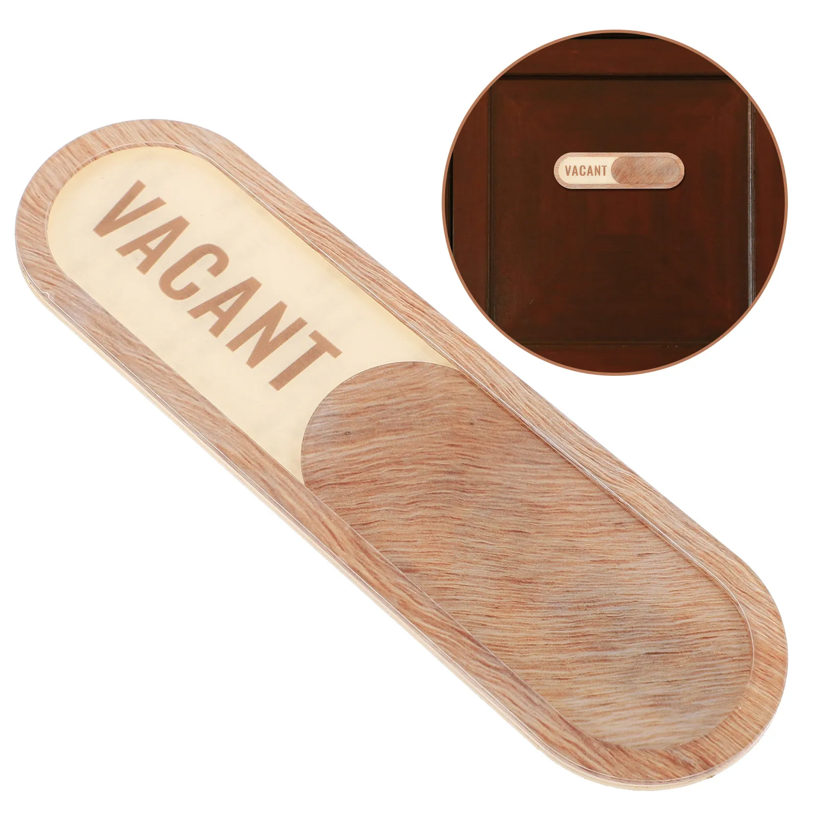 Vacant Reserved Sign Acrylic Sliding Privacy Door Indicator Sign for Office Restaurant Conference Room Meeting Room