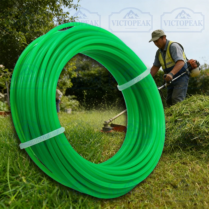 2.0mm 10m Green Trimmer Line Garden Power Tool Accessories Nylon Grass Cutter Line Durable Weed Eater String Replacement Parts view 2