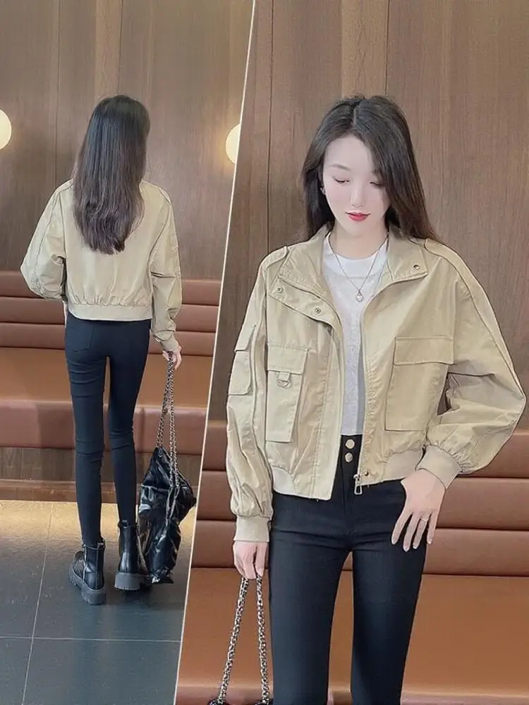 Italian Style Thickened Short Coat Jacket Women's Loose Slimming Fashion Cotton Clothes Autumn New Arrival Elegant Small Size