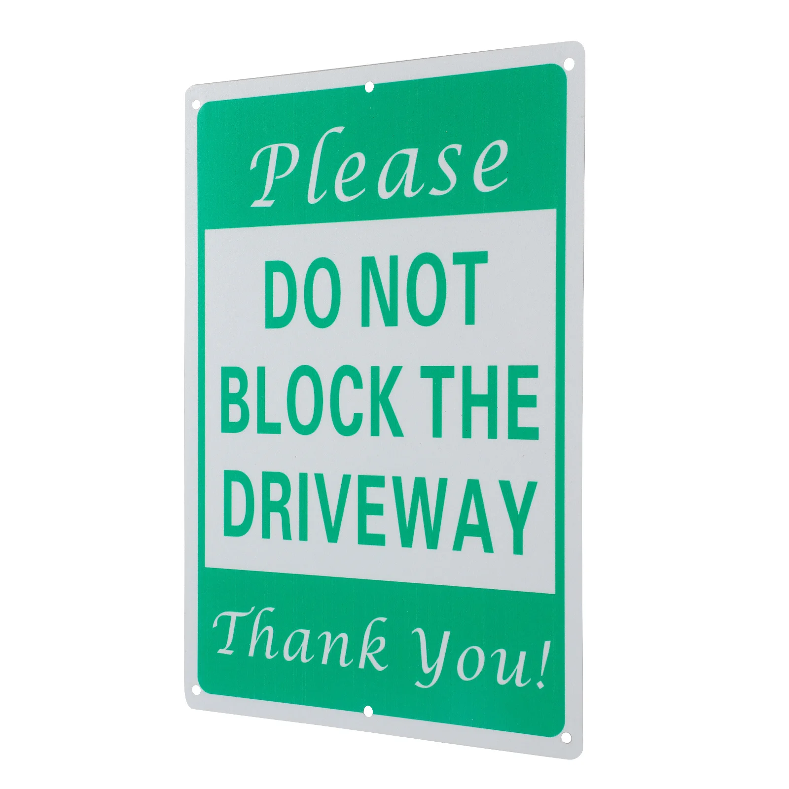 Do Not Block Driveway Sign Solid Construction No Parking Warning Sign Fade Resistant Outdoor Indoor Vehicle Safety Notification