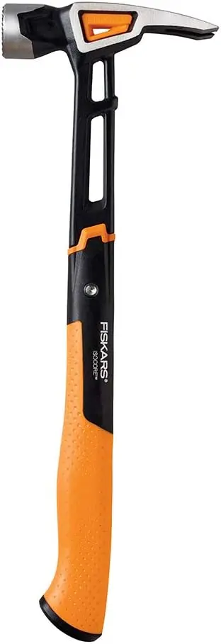 

22 oz Milled-Face Framing Claw Hammer with Shock Reduction, 16 Inch for Professional Use