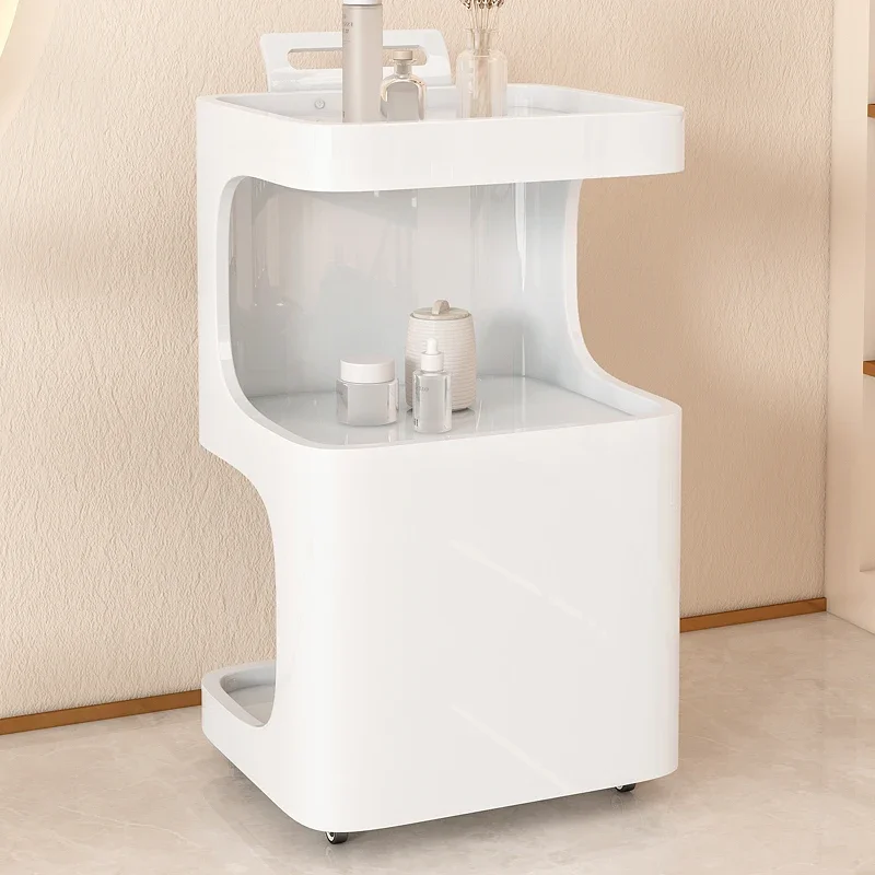 Beauty cart beauty salon special solid wood high-end overall tool cart pattern embroidery rack