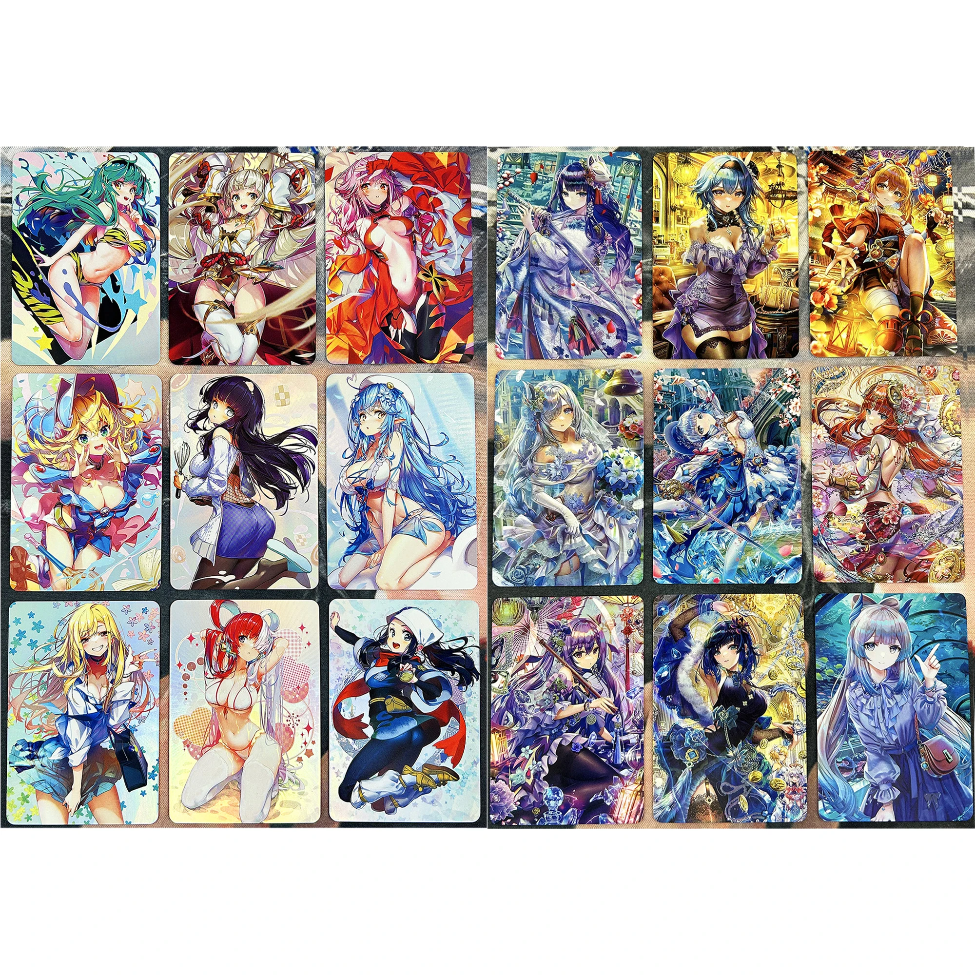 

9Pcs/set Kitagawa Marin Dark Magician Girl Beelzebul Refraction Color Flash Cards Diy Gift Toys Game Anime Collection Cards