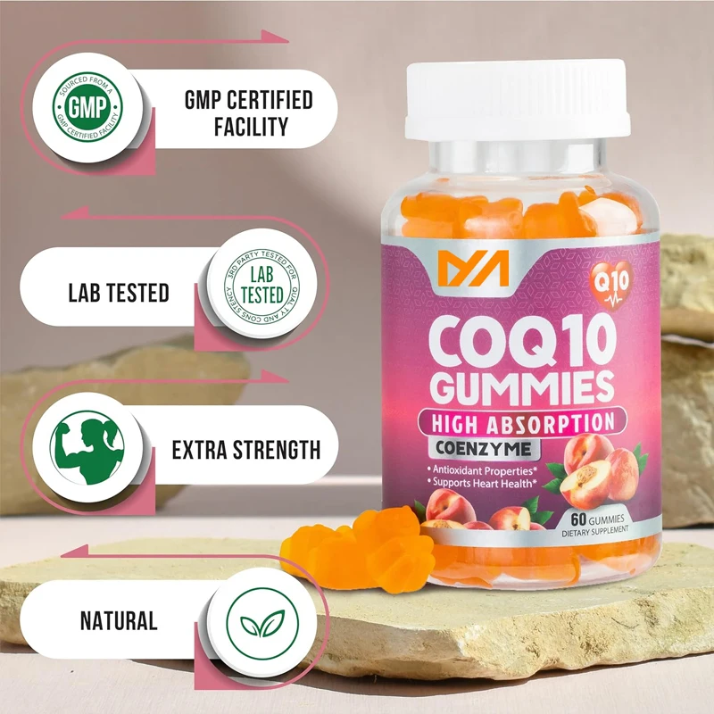 

CoQ10 100mg soft candy with high absorption, heart health and energy production support,quick release of antioxidant supplements