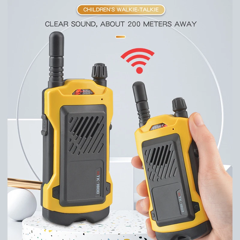 Mini Walkie Talkie ของเล่นเด็ก 200 ไมล์ 2 Way Receiver ของเล่นอิเล็กทรอนิกส์วิทยุ LCD ไฟฉาย Talkie Walkie ของขวัญเด็กผู้หญิง